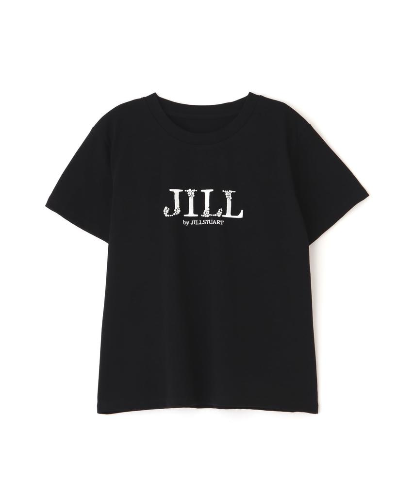 Jill by Jill Stuart Organic Cotton Jeweled Logo T-Shirt