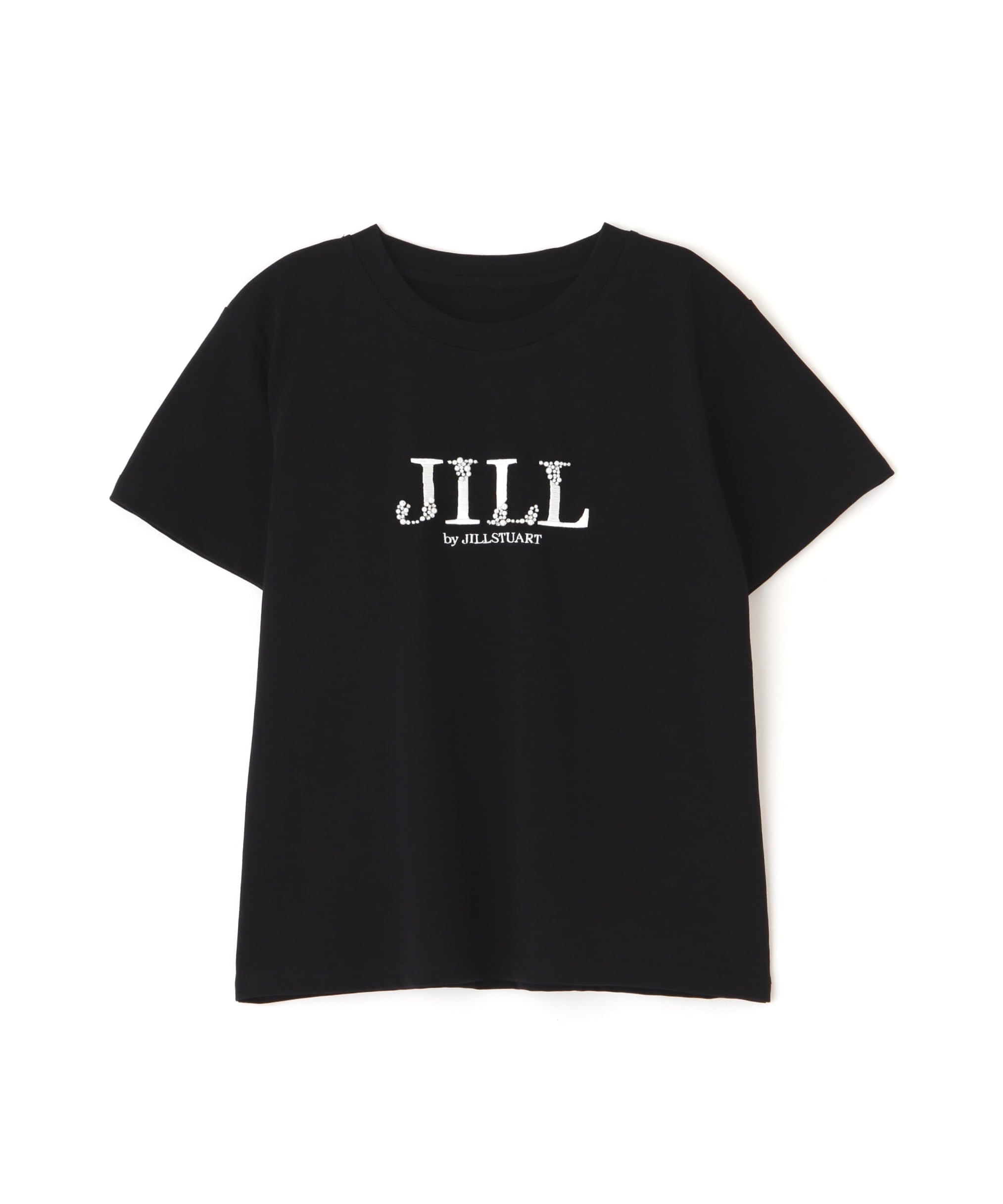 

Jill by Jill Stuart Organic Cotton Jeweled Logo T-Shirt чёрный