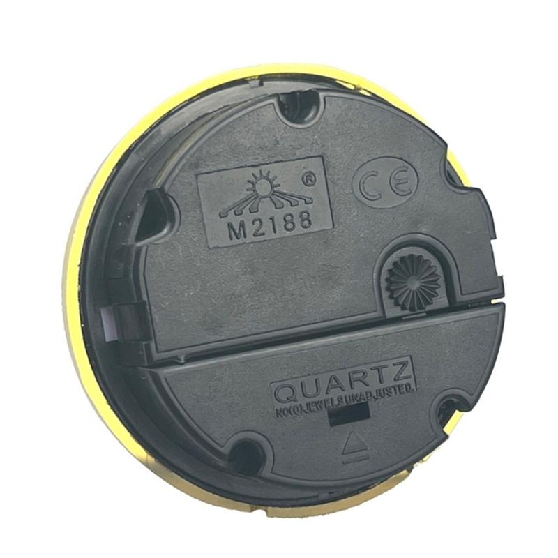 Round 65mm Round Clock Insert with White Face and Gold/Silver Trim for Home and Office Use