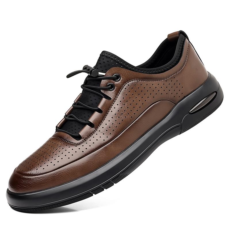 

Fashion Leather Flats Men Casual Shoes Handmade Classic Mens Sneakers All-match Men Outdoor Walking Footwear 2025 New Skate Shoes Men 44