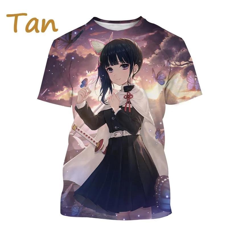 Demon Slayer Anime Character Collection 3D Printing Harajuku Style Nezuko Mitsuri Shinobu Kanao Unisex Short-sleeved Top