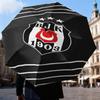 Besiktas Crest Legacy 1903 Umbrella Folding umbrella, automatic umbrella 8-Frame for Travel, camping Use Gift for Halloween Christmas