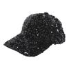 Unique Baseball Hat Sequined Headwear Adjustable Ponytail Hat for Casual and Sports for Men Women Teenagers