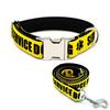 Personalized Pet Collar Custom Free Engraving Puppy Name ID Tag Adjustable Basic Service Dog Pet Collars Leash, 3 Colors