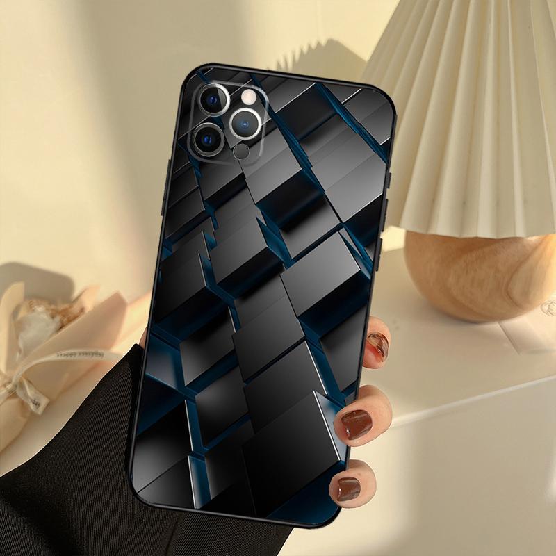 Технологичный Мужской Роскошный Чехол Для iPhone 11 12 13 14 15 16 Pro Max Чехол Для iPhone 13 12 Mini XR X XS Max Plus iPhone 15Pro MAX