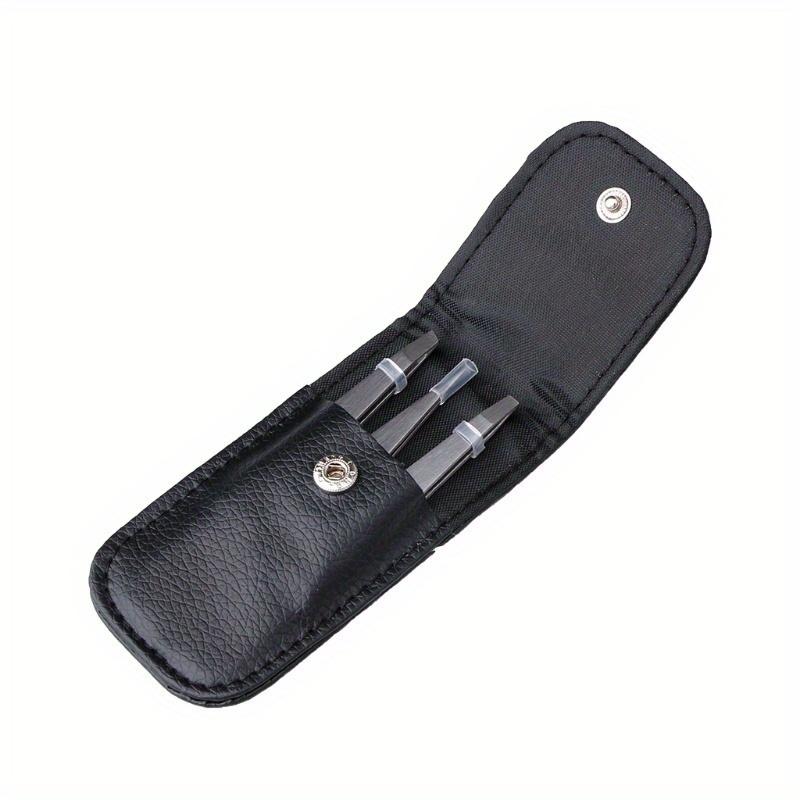 

3pcs/set Professional Eyebrow Tweezers Hair Beauty Slanted Stainless Steel Tweezer срібний
