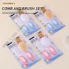 2Pcs Infant Bathing Brush Set Baby Showering Tool Includes Soft Hair Comb & Bath Brush for Sensitive Skin Care