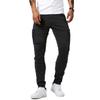 [Kayiyasu] Men's Denim Pants, Skinny Jeans, Cargo Pants, Stretch, Plus Sizes S-2XL, Button Closure, Cotton, Suitable for Spring, Summer, Autumn, and W