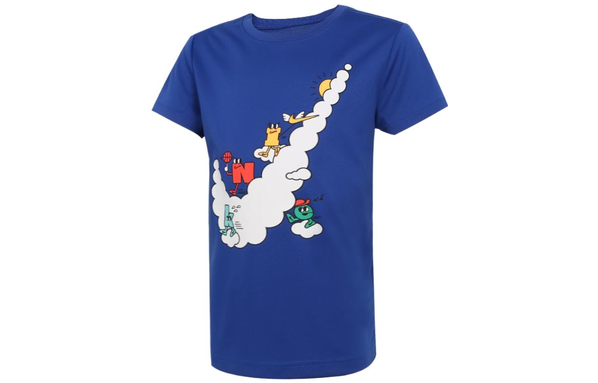 Nike Kids T Shirts Crew Neck Moderate DM3581-480 4