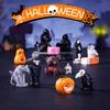 Halloween Decorations Mini Pumpkin Skeleton Ghost Skull Ornament Resin Micro Landscape Figurine Ghost Day of The Dead Ornaments