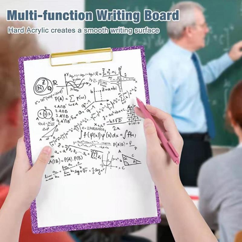 15*10 cm Clip Board Loseblatt-Notizbuch Datei Schreiben Klemmen Papierhalter Acryl Zwischenablage Memo Pad Büro Schule liefert