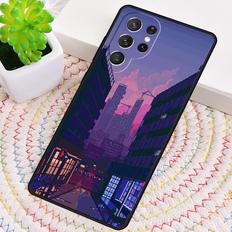 Art Pixel Aesthetic Phone Case for Samsung Galaxy note 10 pro S26 Ultra S23 S24 FE S25 S21 S22 PLUS shockproof Cove