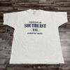 T-shirt Graphique Vintage Années 90 Southeast College Athletic Dept Gris XL Fabriqué aux USA VTG