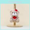 Cute And Cuddly Teddy Bear Plush Toy With Brown And White Colorful Bib For Kids