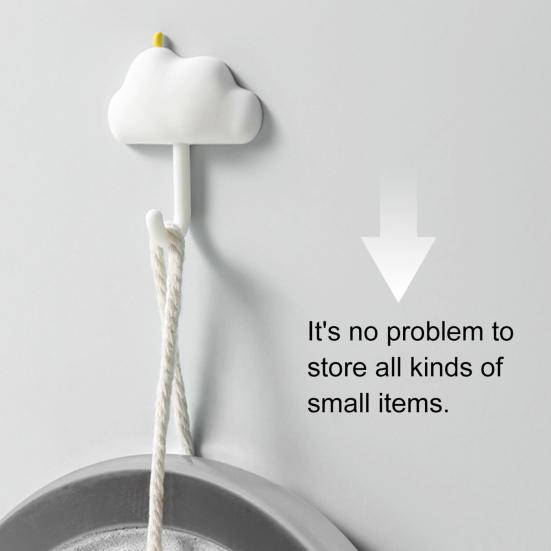 3 ks Roztomilý nástěnný háček Samolepicí Nástěnný Kuchyňský háček Mrak Měsíc Dekorativní háček Věšák na ručníky pro Organizaci Domova Ložnice Koupelny