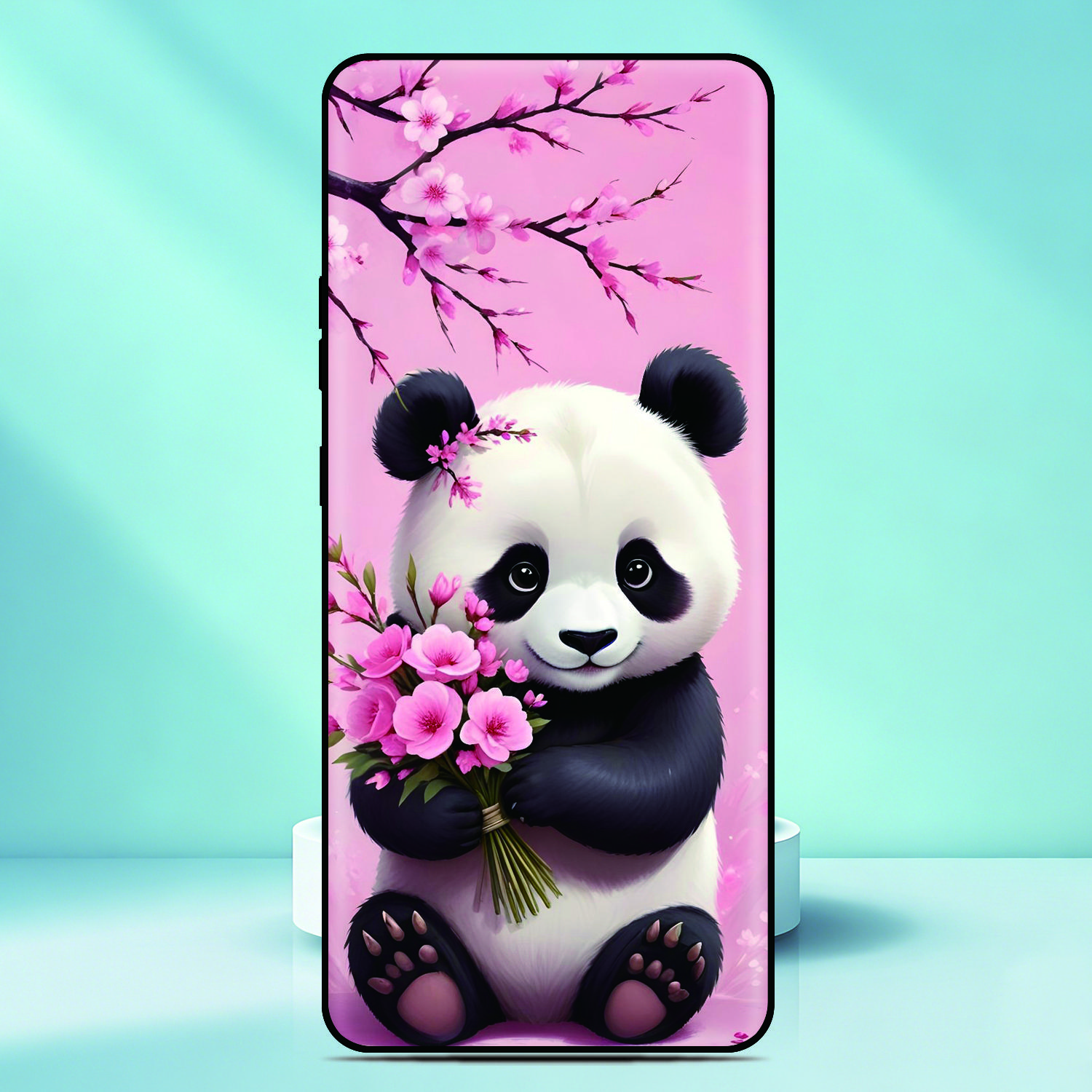 Panda Cute Phone Case For TCL K70 4G Painted Pattern Back Cover For TCL K70 Power Soft Silicone Fundas Customized Photo TCL K70 4G
