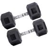 WEZHO Hex Rubber Dumbbell