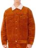 Přechodová bunda Wrangler Antifit Sherpa Jacke koženě hnědá