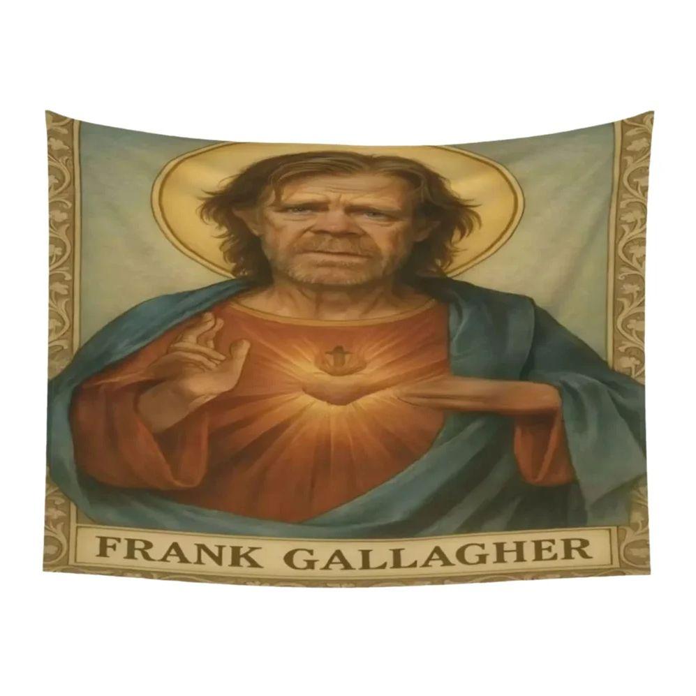 1Pc Frank Gallagher Holy Meme Tapestry, Funny Shameless Wall Hanging, Polyester 2D Print, Tv Show Fan Decor For Bedroom, Gift 40X60cm