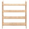 VidaXL Shoe Rack Solid Walnut Wood 69 X 26 X 81 Cm 247103