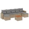 VidaXL Salon de Jardin avec Coussins 8 pcs, Canapés de Patio, Ensemble de Meubles, Mobilier de Terrasse Extérieur, Beige 3224253