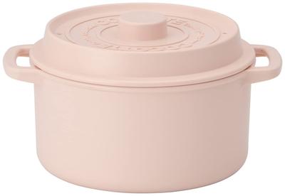 Skater Microwave Dusty Made In MWCP1 Cocotte-style Pot, 680ml, Pink, Japan,