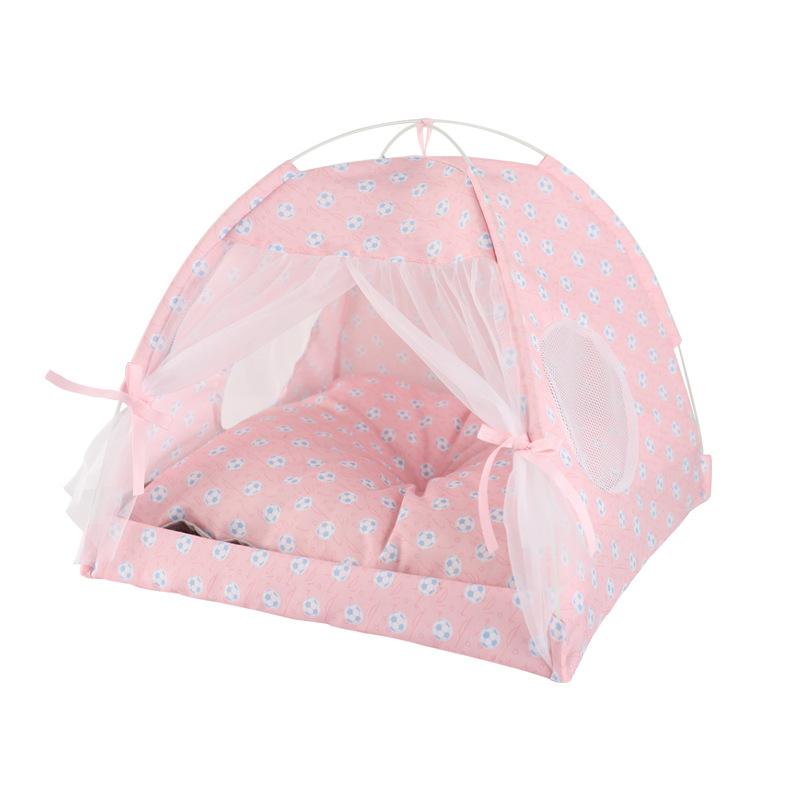 

Палатки для домашних животных, кошек, маленьких собак, переносные складные домики для домашних животных на открытом воздухе, летние дышащие коврики S: 35 * 35 * 32CM