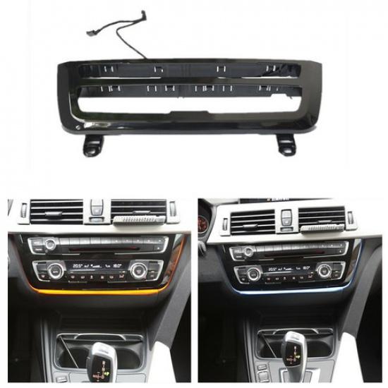 For BMW 3&4Series F30 LCI Radio Trim LED Dashboard Center Console AC Panel Light
