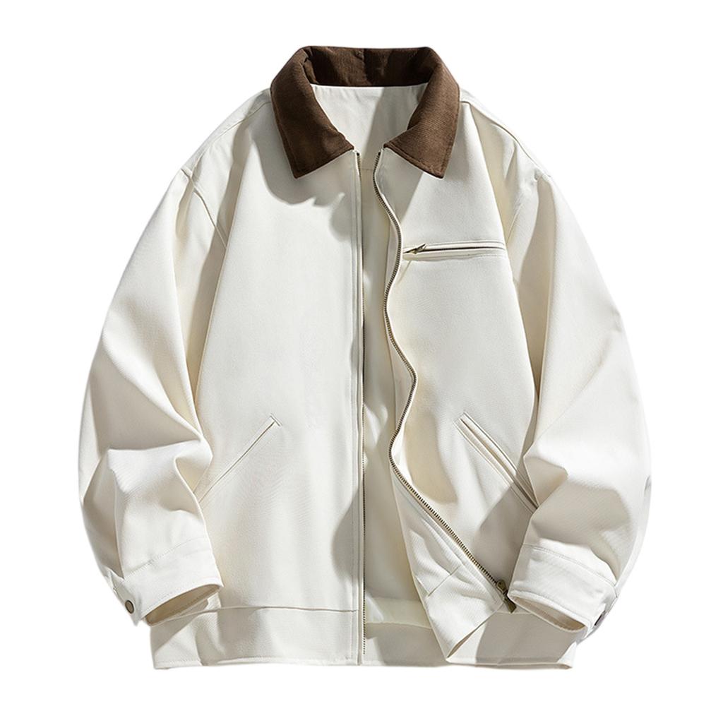 Men's Solid Color Camouflage Outdoor Sports Jacket Men's Pocket Button Casual Jacket