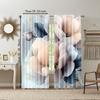 2 Stück Blumenvorhänge Digitaldruck Pflanzen und Blumen Polyester Klassischer Stil Stangentasche Künstlerische Heimdekoration für Wohnzimmer