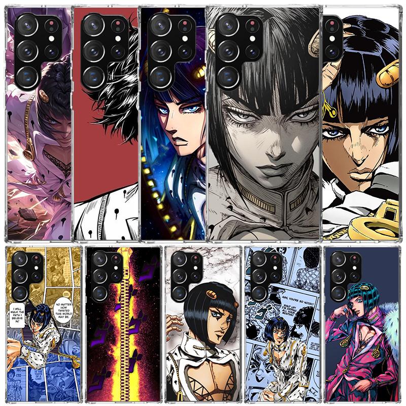 JoJo Adventure Bruno Buccellati Phone Case For Samsung Galaxy S24 S25 Edge S26 Ultra S22 S23 Plus S21 + S20 FE Soft TPU Back Cov