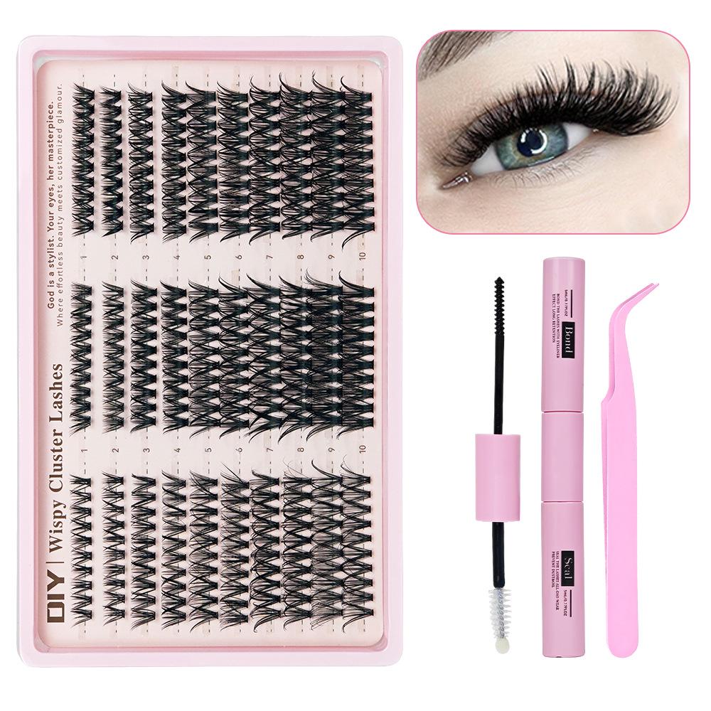 30D40D Dense European American Single Cluster Eyelash Glue Style 60D80D Large Capacity