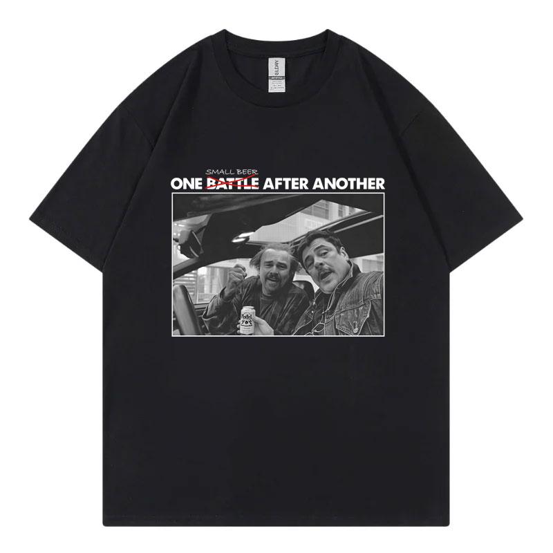 Ein kleines Bier nach dem anderen Lustiges Meme Grafik T-Shirts Vintage Mode Kurzarm T-Shirt Unisex Lässiges Lockeres Baumwoll-T-Shirt