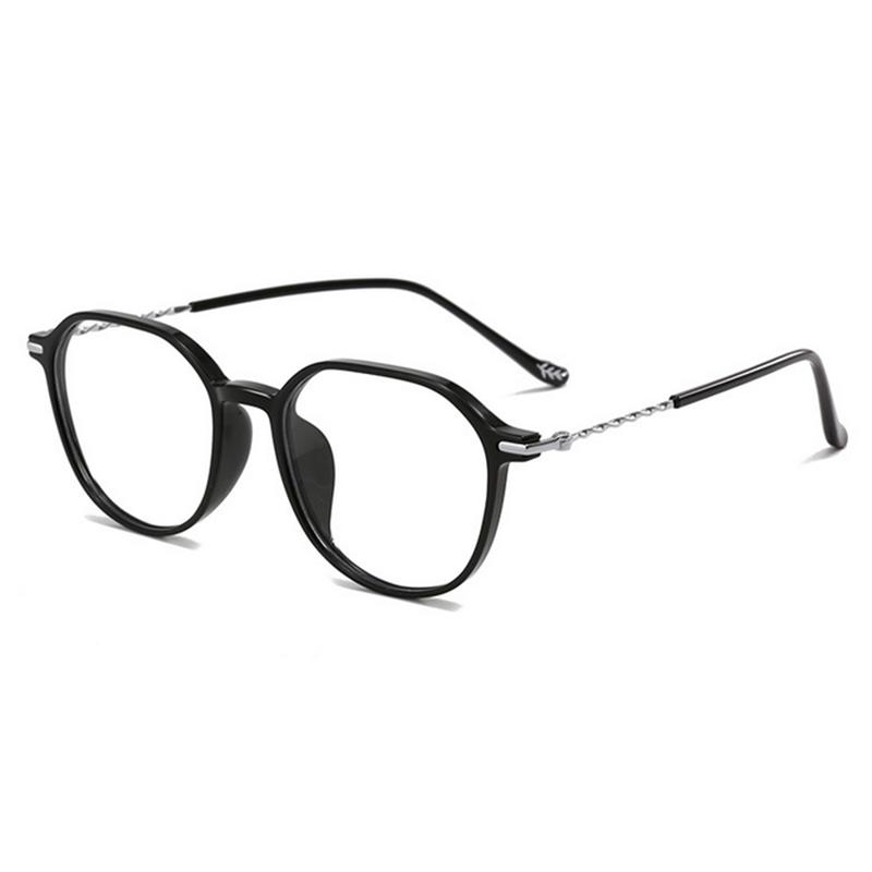 

Fashionable Flat Light Frame Myopia Glasses Polygonal Design -0.5 -1.0 -1.5 -2.0 To -6.0 Myopia -6.0