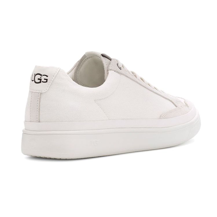 UGG South Bay Sneaker Low Canvas Casual Fashion Shoes Men Sneakers White 1117580-WHT
