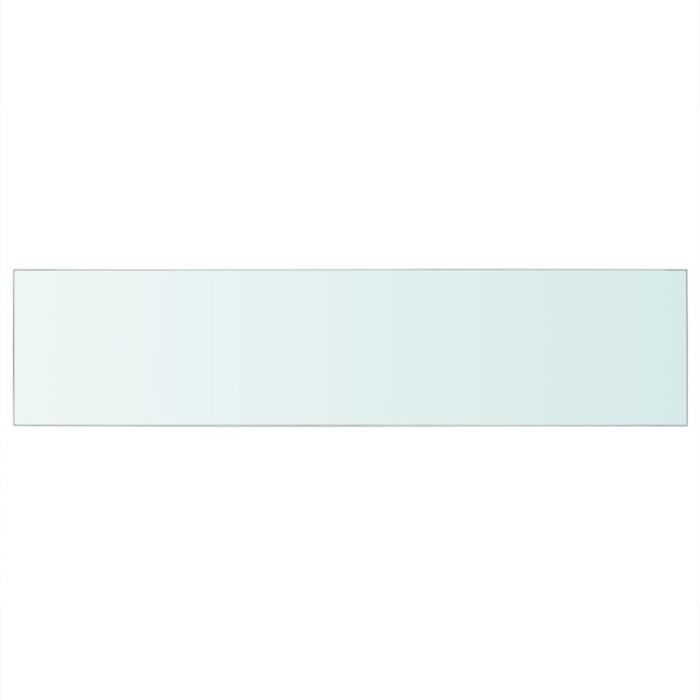 Panneau pour étagère en verre transparent - VIDAXL - 110 x 25 cm - Style scandinave et moderne