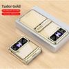 Flip Phone Case Galaxy Z 4 3 Clear Plating Hinge Protection Shockproof Folding Cover