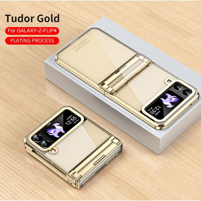 Flip Phone Case Galaxy Z 4 3 Clear Plating Hinge Protection Shockproof Folding Cover