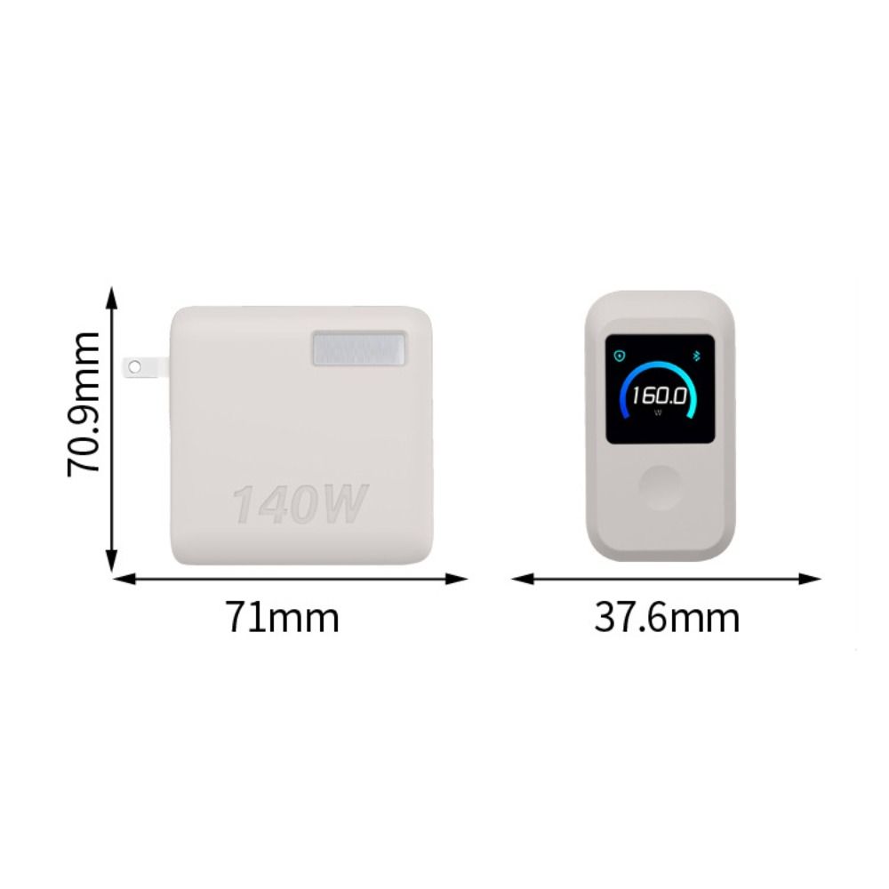 Clear Protective Charger Cover Portable Charger Shell for Anker Zolo 140W GaN 4-Port Charger Travel