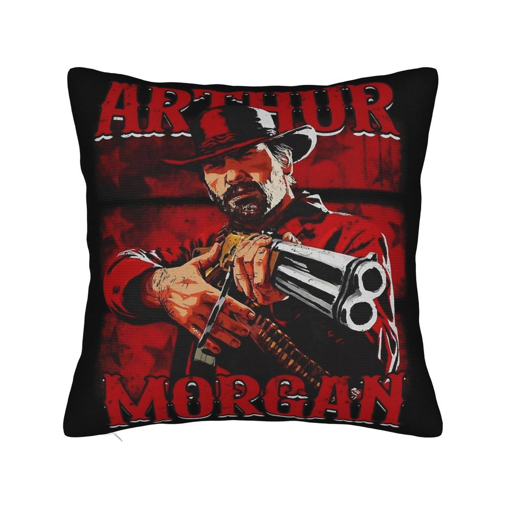 Arthur Morgan Pillowcase Soft Fabric Cushion Cover Decor  Throw Pillow Case Cover Chair Zippered 40*40cm