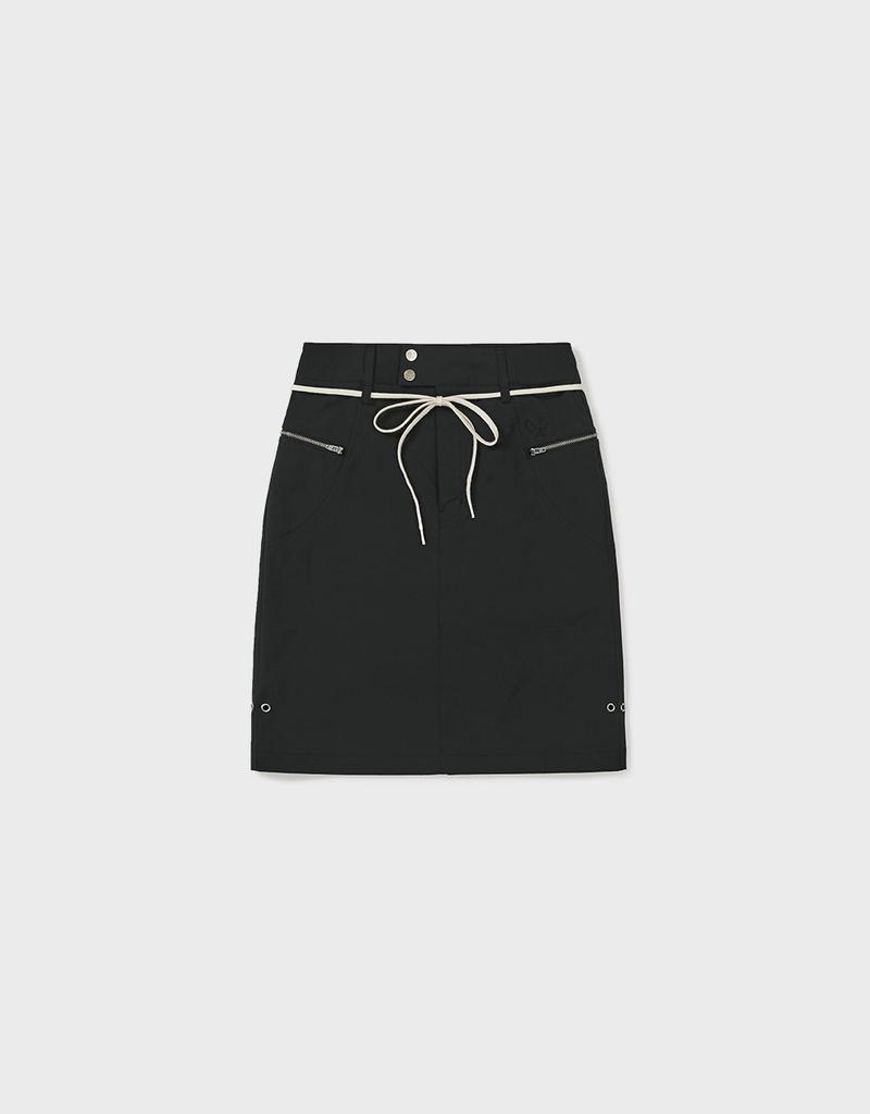 Ememdeobeulyu [Mmw] String Mid Skirt (Black)