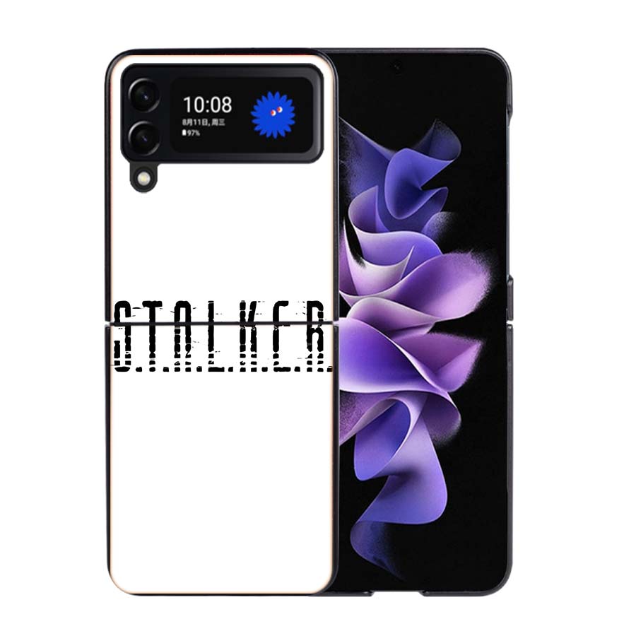 

Game Stalker Phone Case For Samsung Z Flip 7 6 5G Galaxy Z Flip4 Z Flip5 Z Flip3 Coque Black Hard PC Shell Protective Cover Samsung Z Flip 6 5G