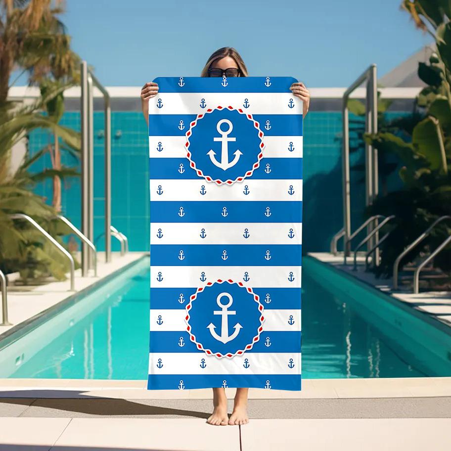 

Spa Anchor For Home Sports Towel Sauna Personal Care Quick Drying Towels Bathroom Set Accessories Bathroom Large Bath Towels W40*H60(CM)