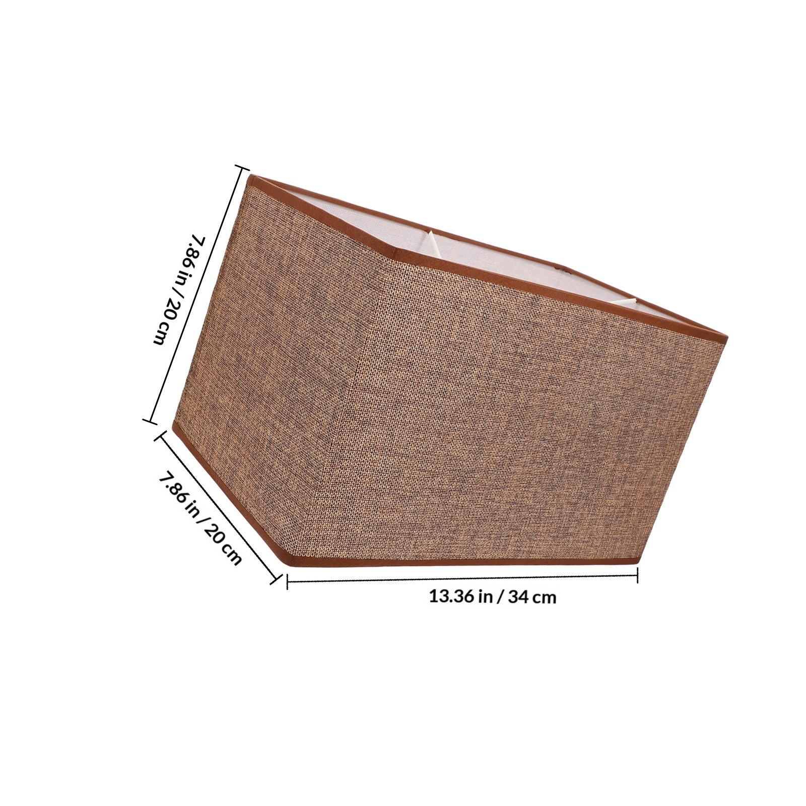 

Linen Lampshade Stylish Dustproof For Bedroom Study Hotel Cloth Light Cover Lamp Protector Desktop Shade Lighting кавовий