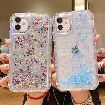 Dynamic Qicksand Glitter Liquid Phone Case For Iphone 13 12 11 Pro Max Xr Xs Max X 7 8 Plus Soft Silicone Bumper Back Cover