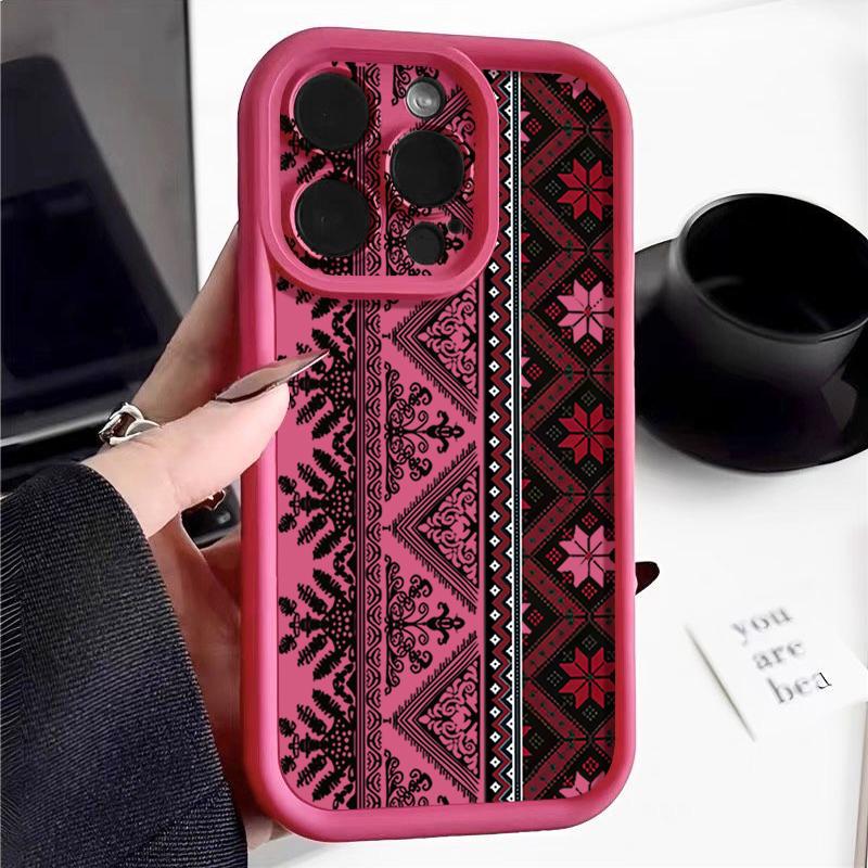 Shockproof Case For iPhone 17 Air 16 15 14 Pro Max 12 13 17 Pro 16e 17e 16 15 Plus Vintage Totem Patterned Soft TPU Phone Cover