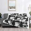 Coperta Mafalda Stampata 3D Morbido Pile di Flanella Calda Cartoni Animati Coperte Plaid per Casa Camera da Letto Divano Copriletti