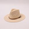 Summer New Hollow Versatile Hand-woven Top Hat Cool and Breathable Outdoor Versatile Sunshade Sun Protection Jazz Gift Hat