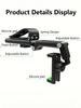 1080° Rotating Sun Visor Car Phone Mount – Makes Phone Use More Convenient While Ensuring Driving Safety.