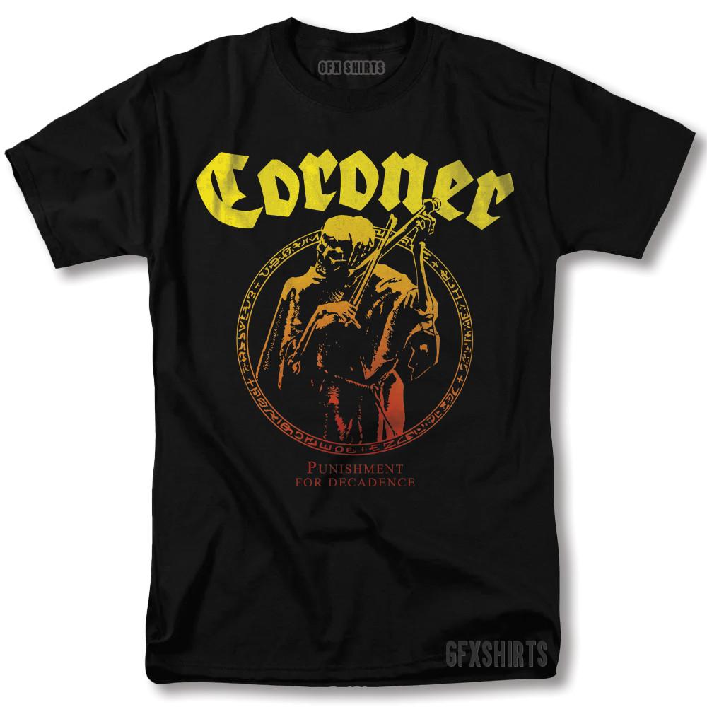 Coroner Punishment For Decadence Shirt Rock Concert Merch Vntg Graphic T-Shirt Unisex T-Shirt